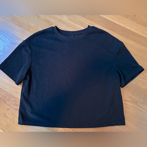 3pc Cropped Solid Lounge Tee Size Large SHEIN - Picture 4 of 7